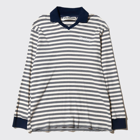 vintage playboy border rib polo shirt
