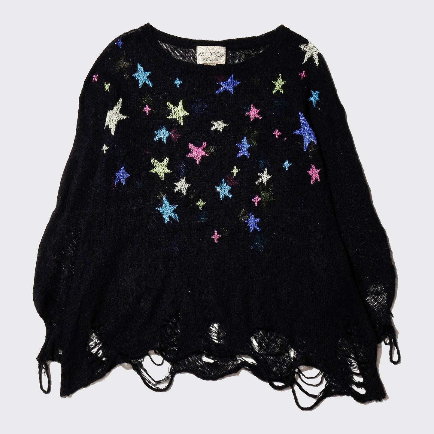 vintage broken cosmic star sweater