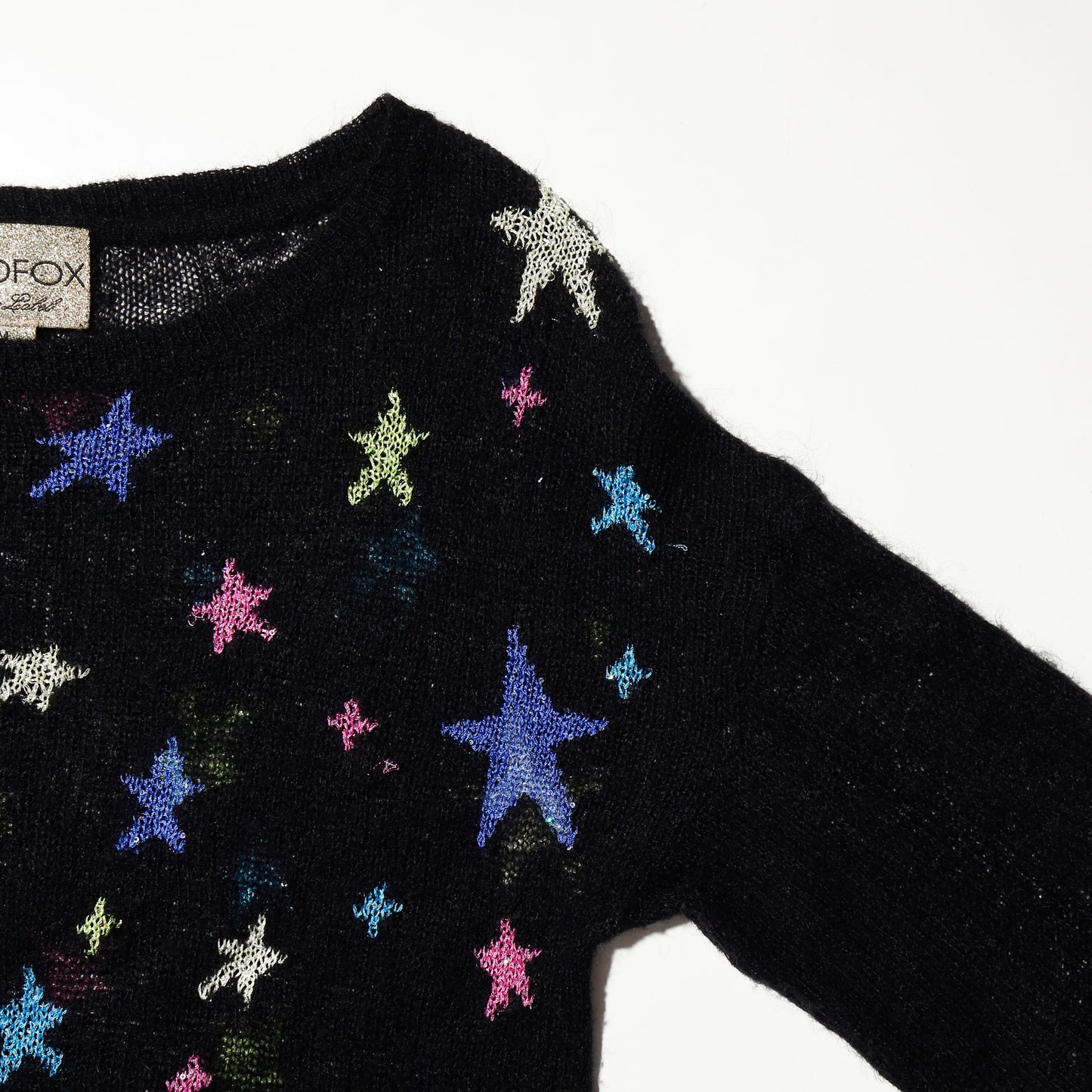 vintage broken cosmic star sweater
