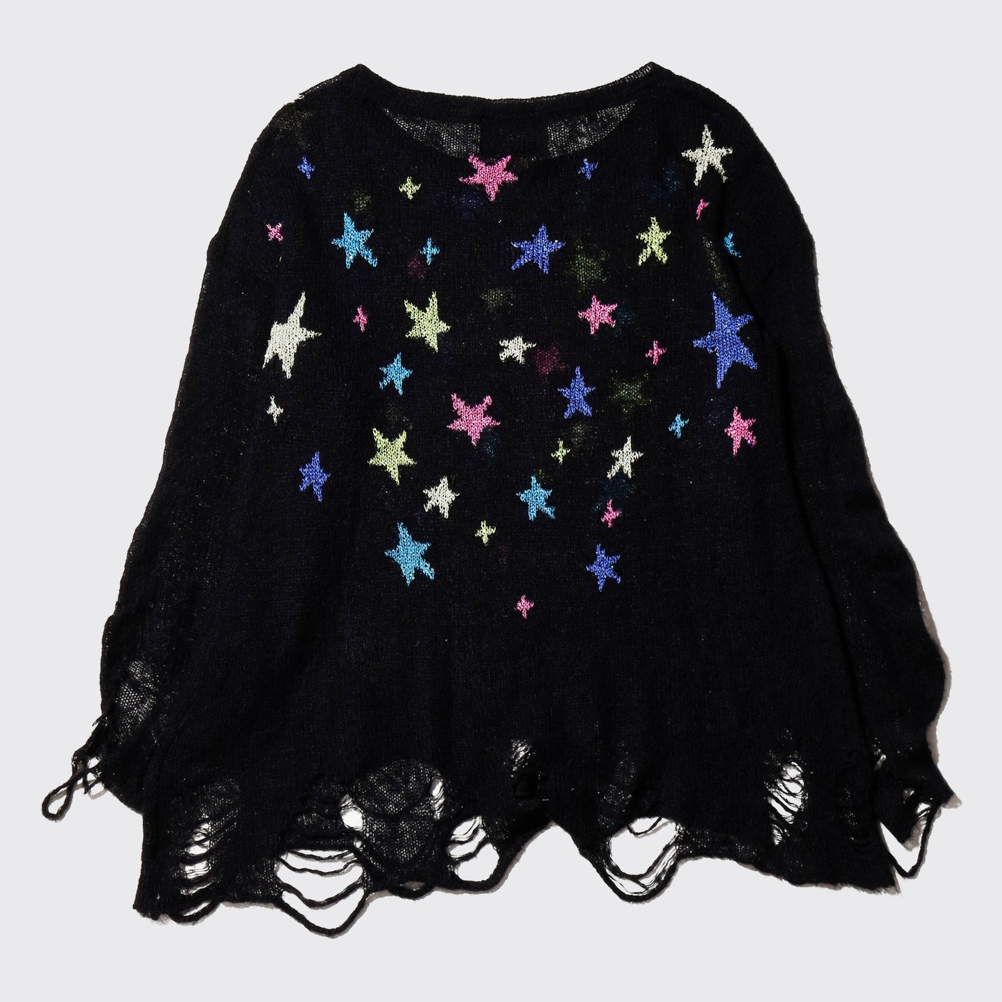 vintage broken cosmic star sweater