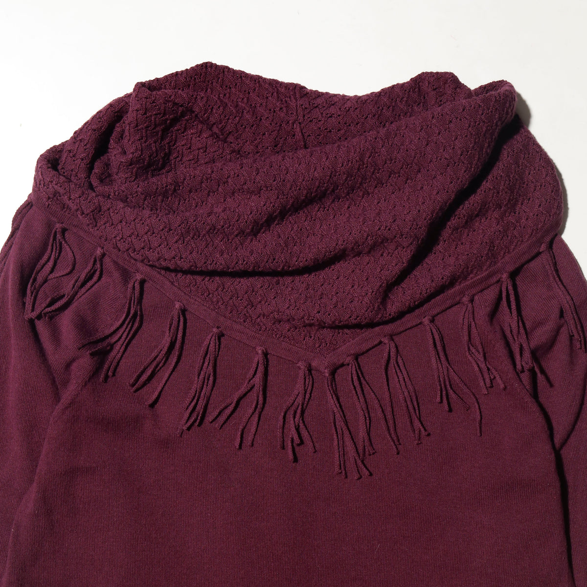 vintage shawl collar tassel fringe cut sew