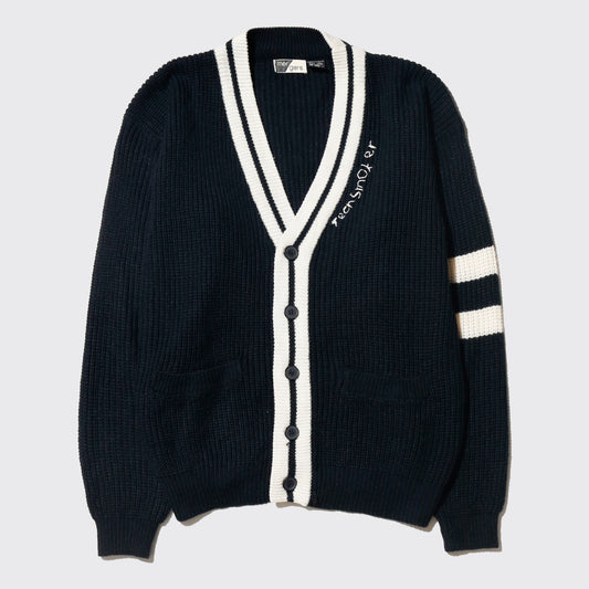 *one-off hand stitched cardigan, "teen smoker"