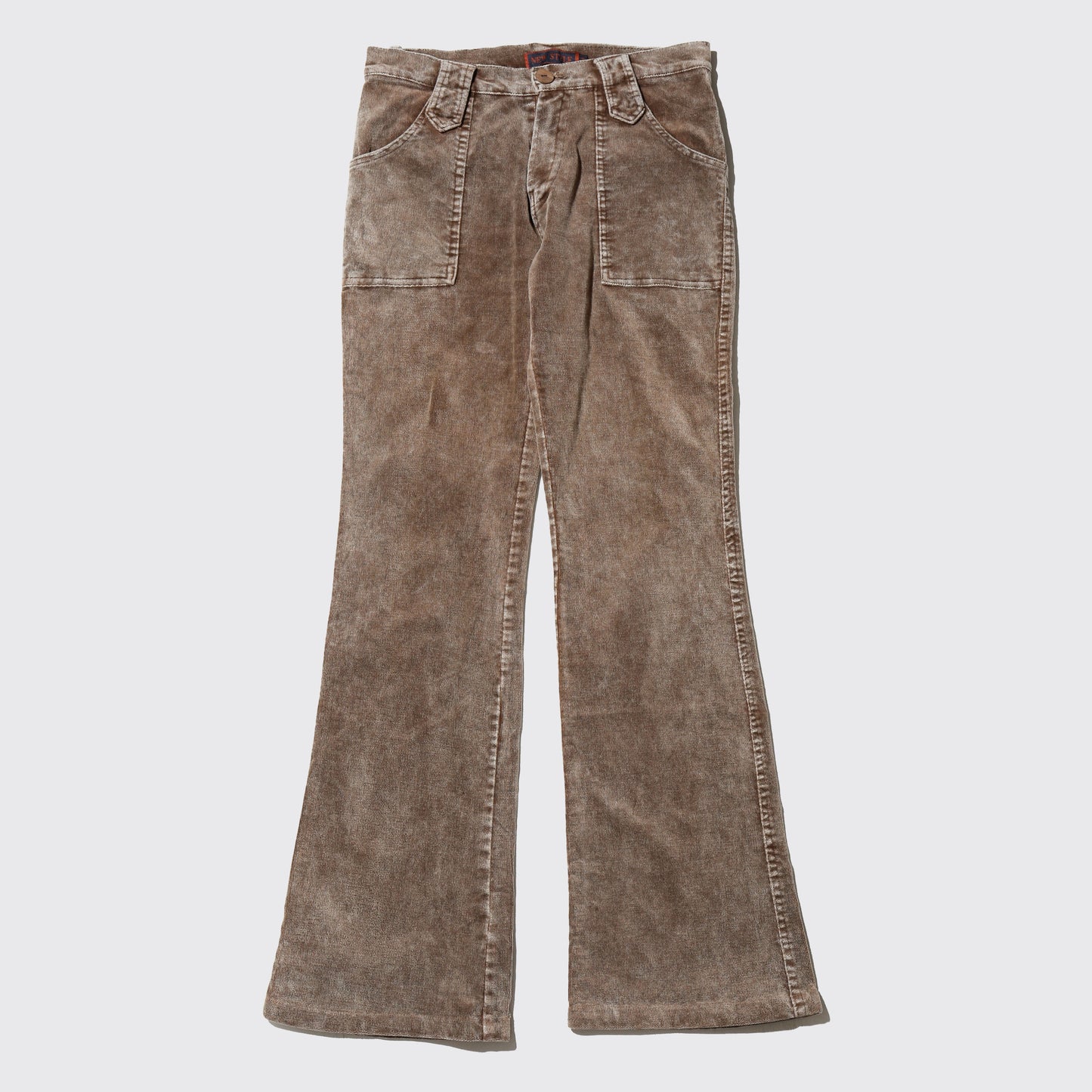 vintage dust velvet flare trousers