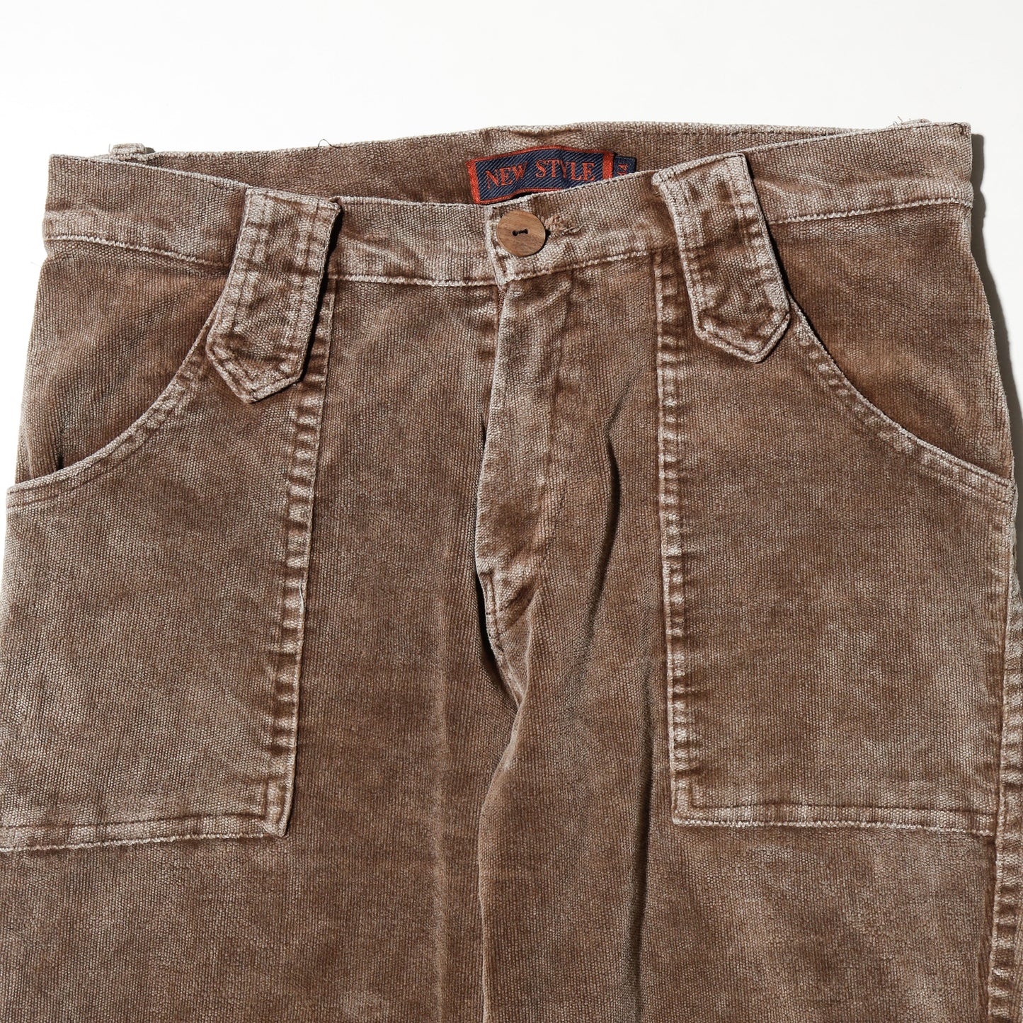 vintage dust velvet flare trousers