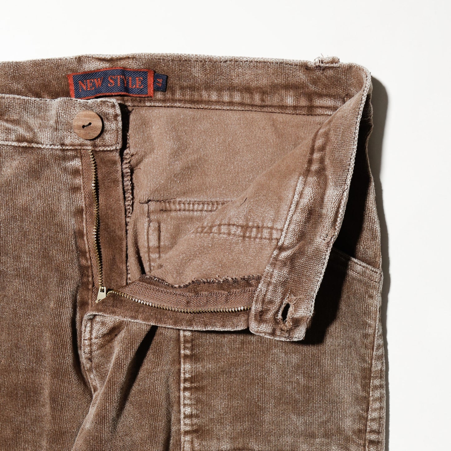 vintage dust velvet flare trousers