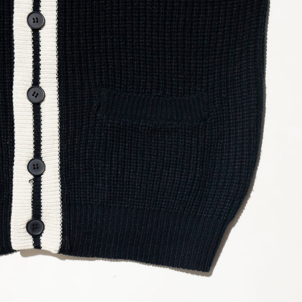 *one-off hand stitched cardigan, "teen smoker"