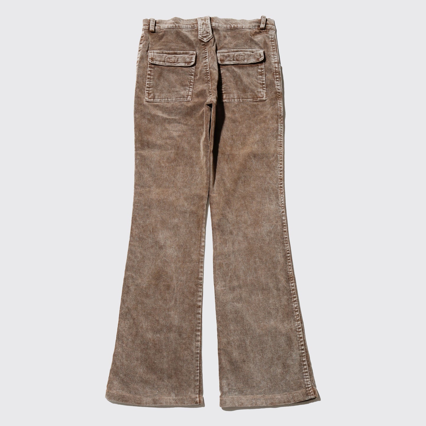 vintage dust velvet flare trousers