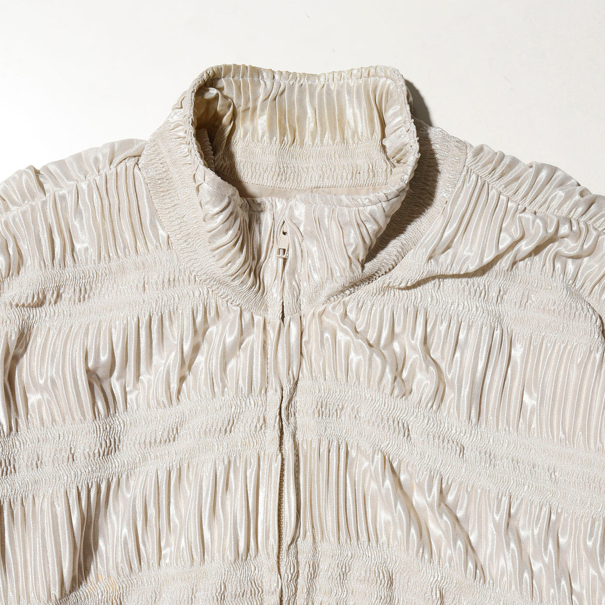 vintage shinny pleats track jacket
