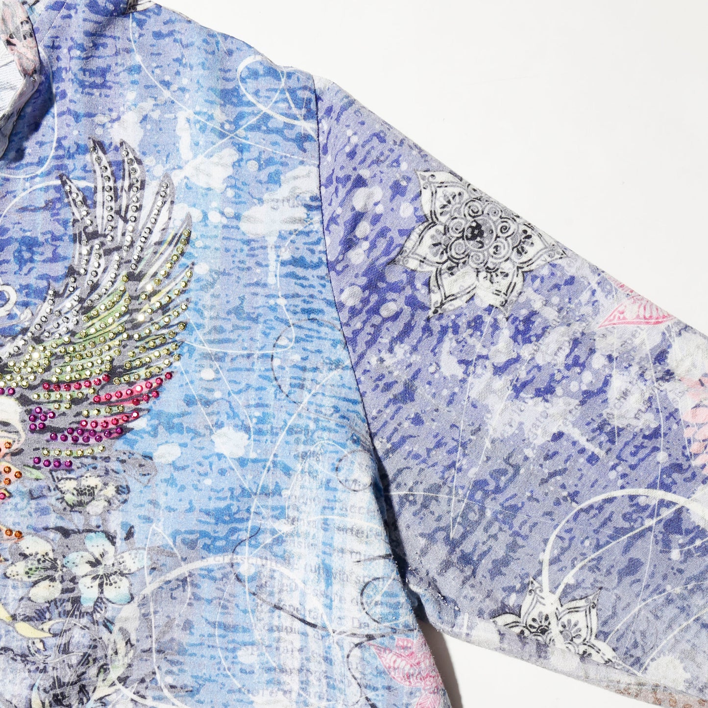 vintage tatoo crystal hoodie