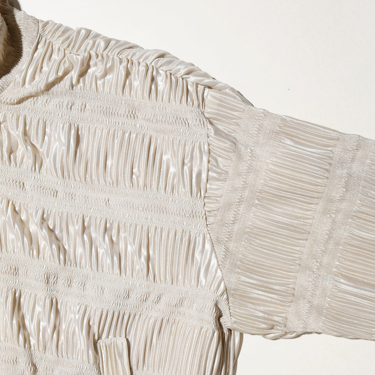 vintage shinny pleats track jacket