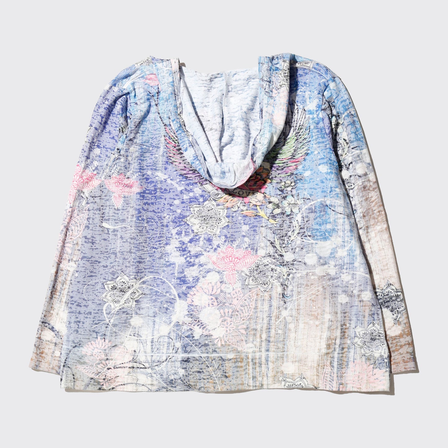 vintage tatoo crystal hoodie