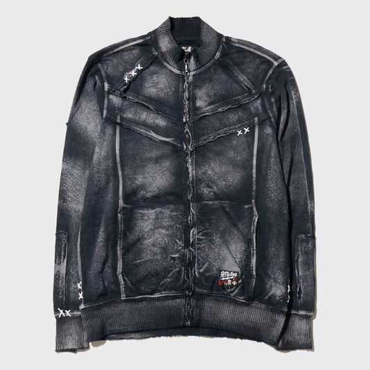 vintage affiction distressed hand stich truck jacket