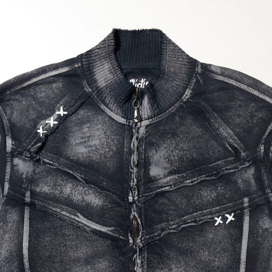 vintage affiction distressed hand stich truck jacket