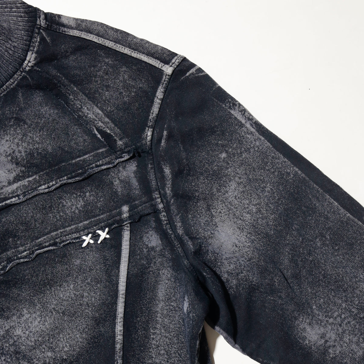 vintage affiction distressed hand stich truck jacket