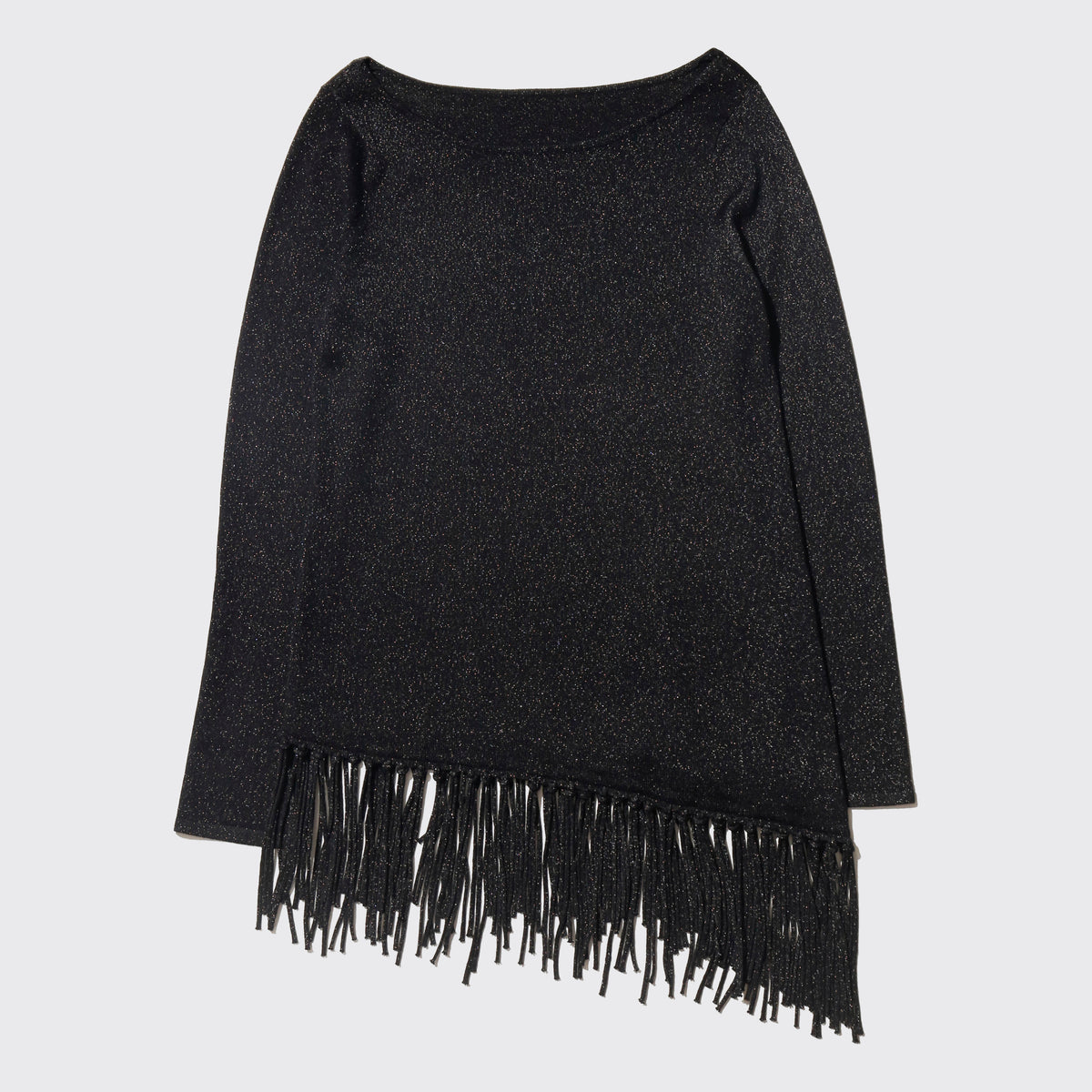vintage lame fringe knit cut sew