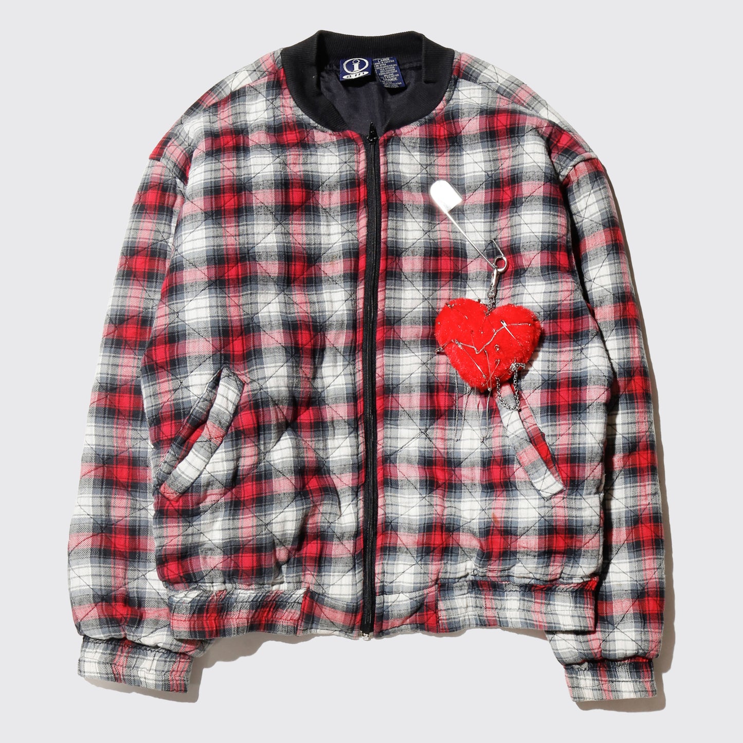 vintage love applique quilting jacket