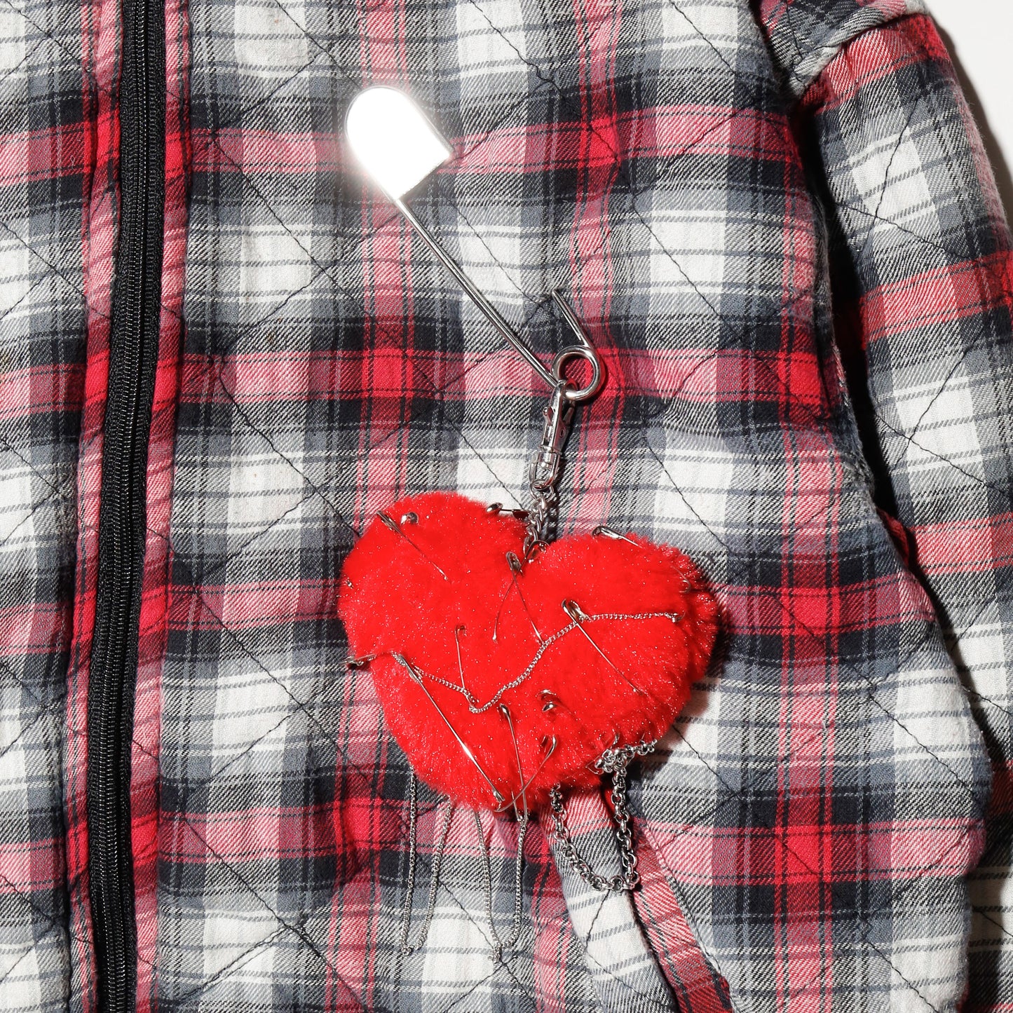 vintage love applique quilting jacket