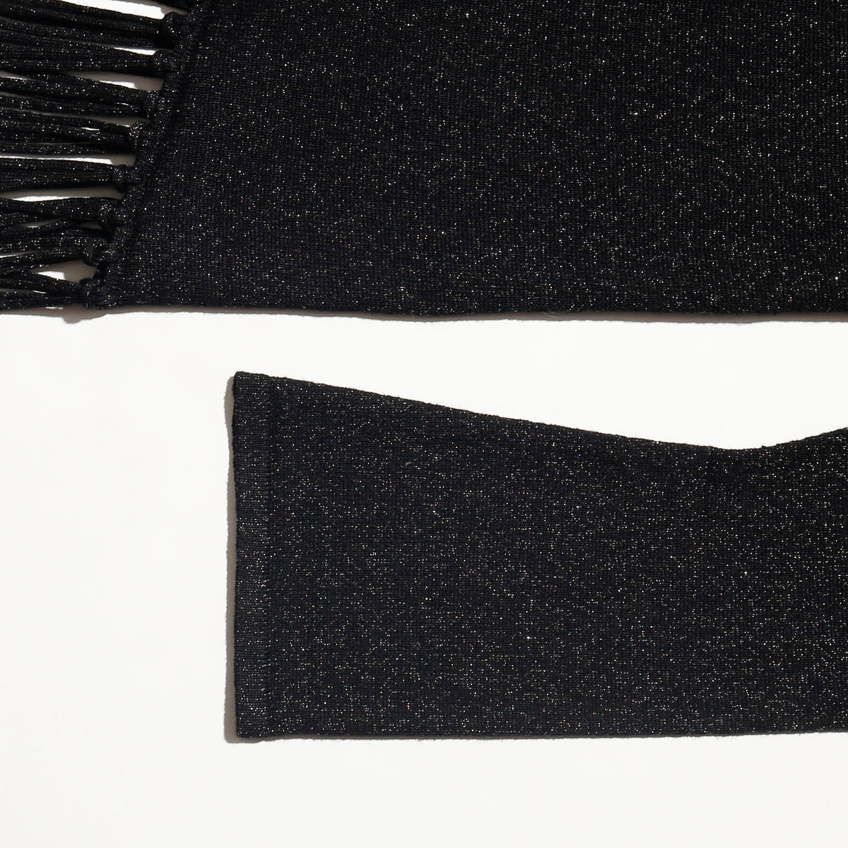 vintage lame fringe knit cut sew