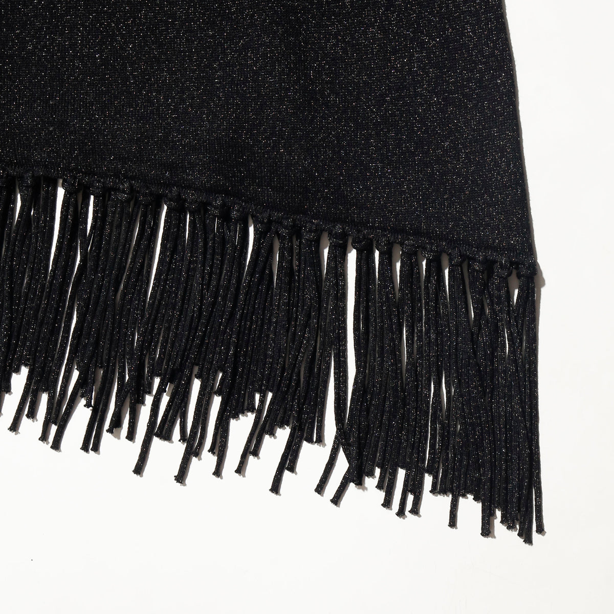 vintage lame fringe knit cut sew