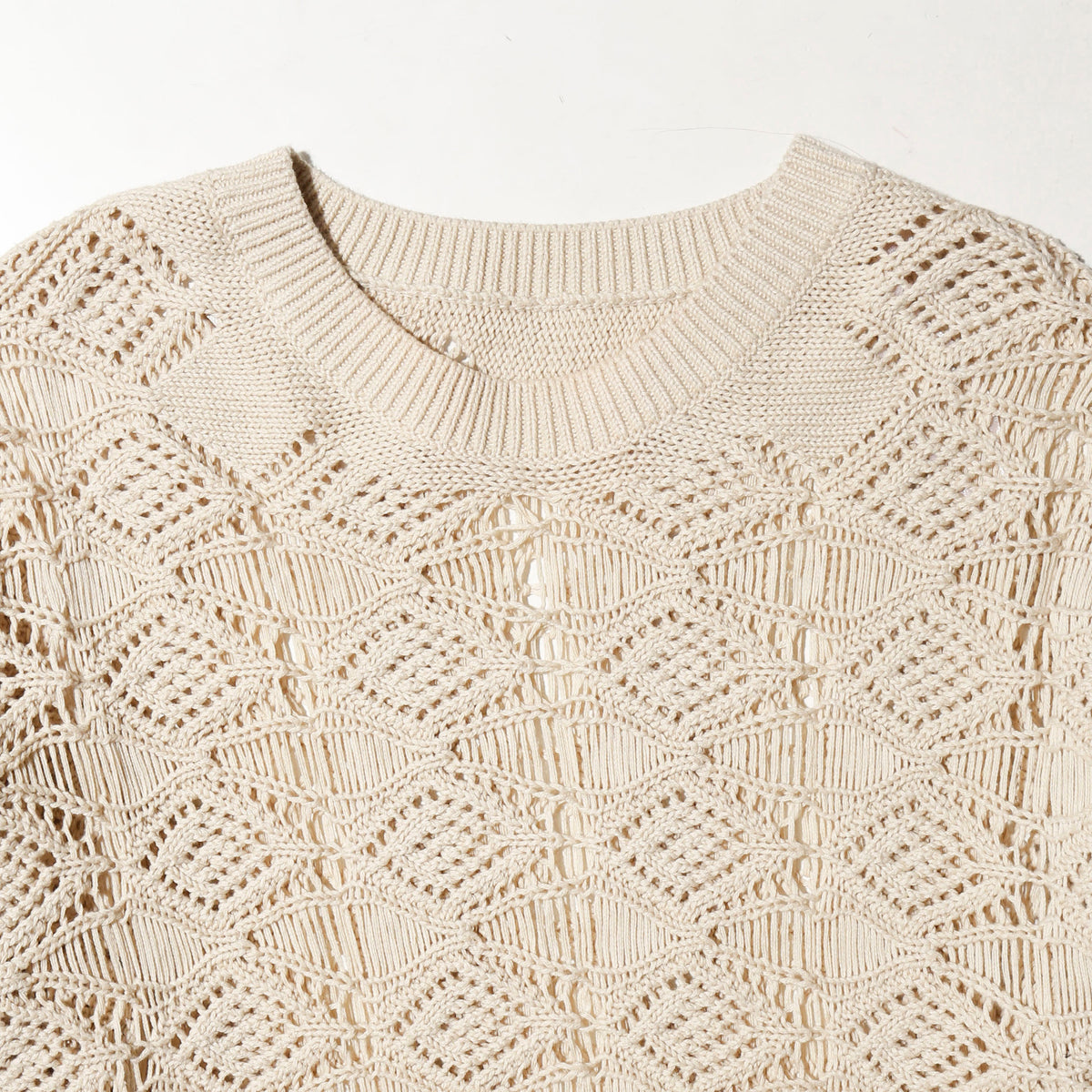 vintage fringe crochet sweater