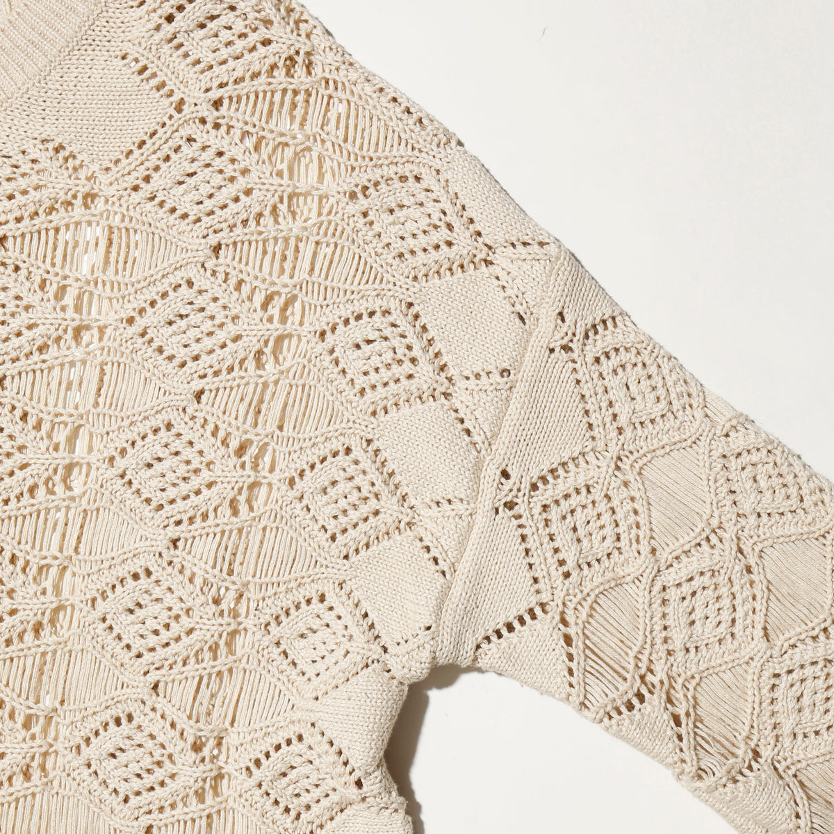 vintage fringe crochet sweater
