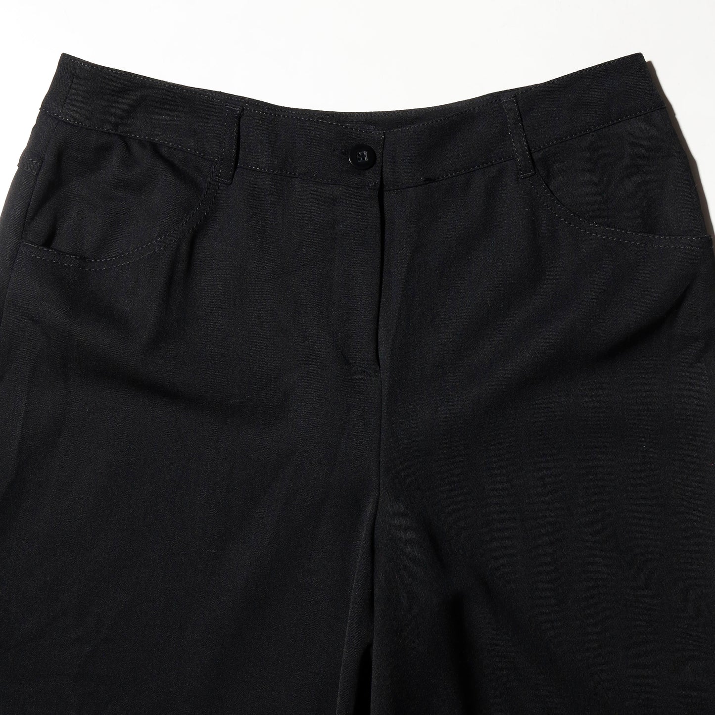 vintage side button wide slacks shorts