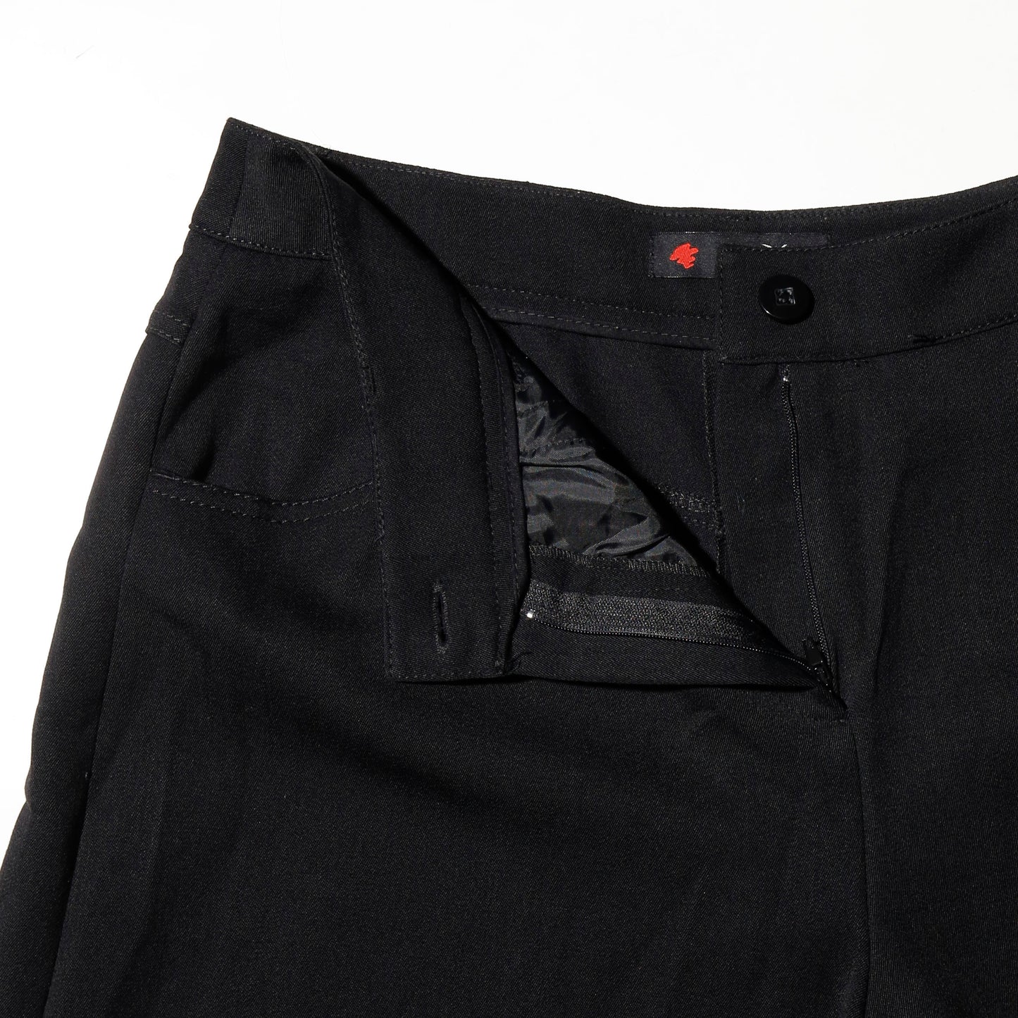 vintage side button wide slacks shorts