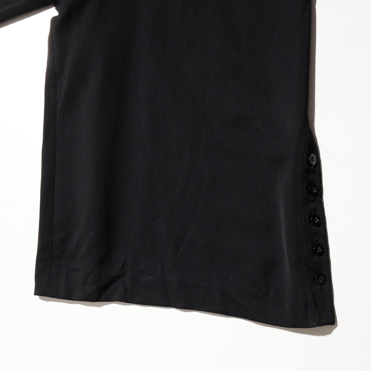 vintage side button wide slacks shorts