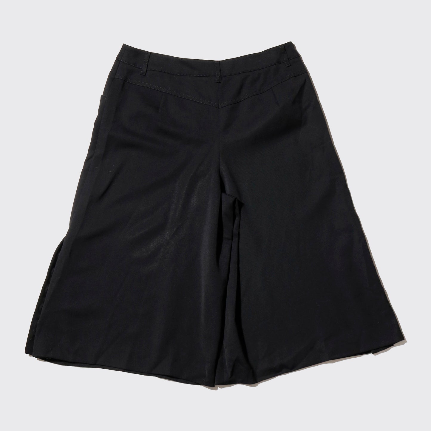 vintage side button wide slacks shorts