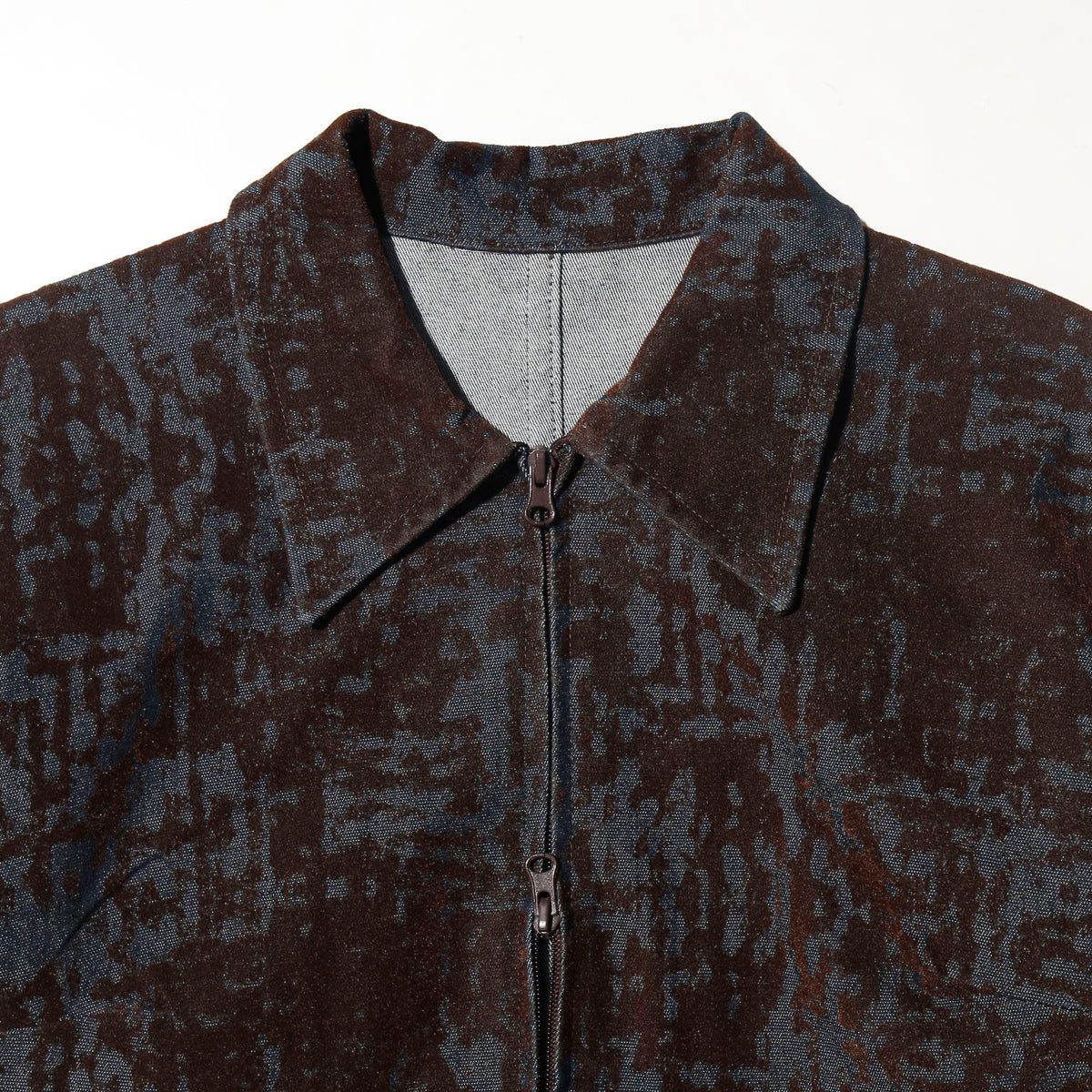 vintage dust flocky truker jacket