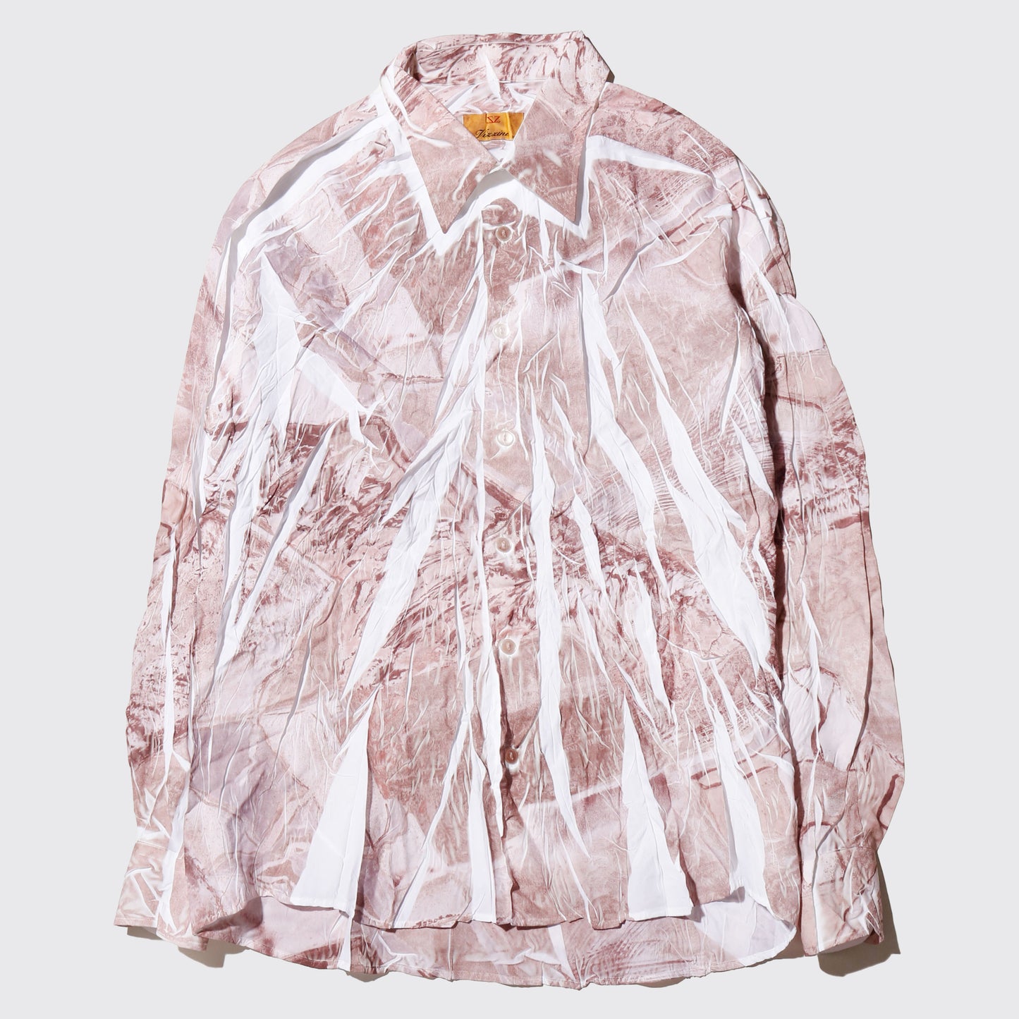 vintage wrinkle pattern shirt