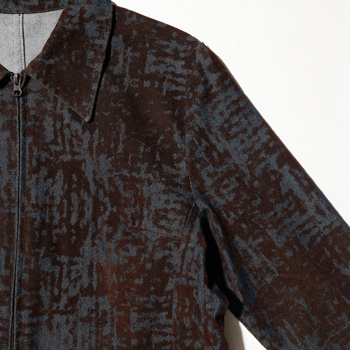 vintage dust flocky truker jacket