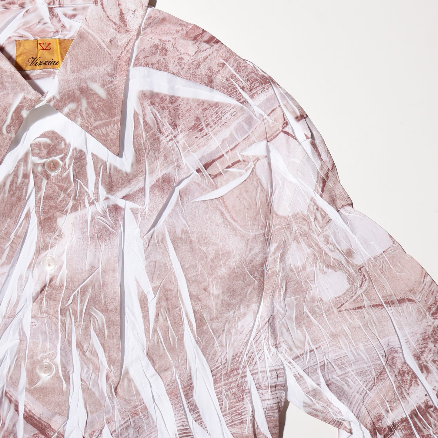 vintage wrinkle pattern shirt
