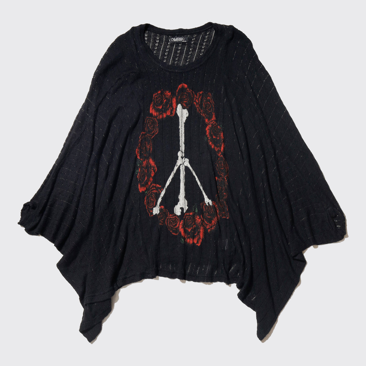 vintage rose and bone poncho pullover