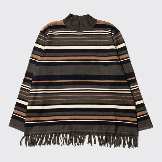 vintage border tassel fringe sweater
