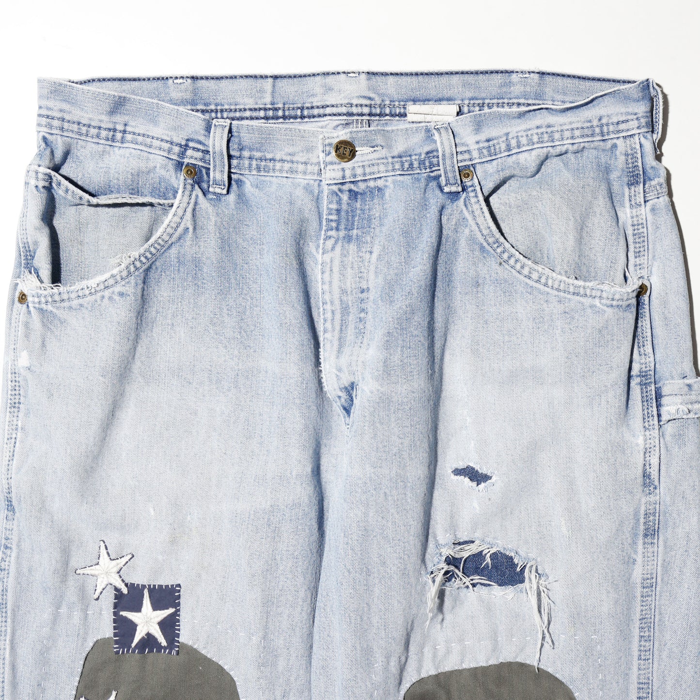 *one-off repaired painter jeans