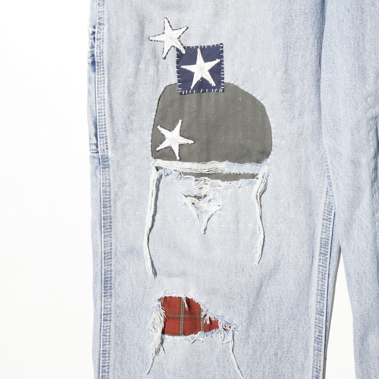 *one-off repaired painter jeans