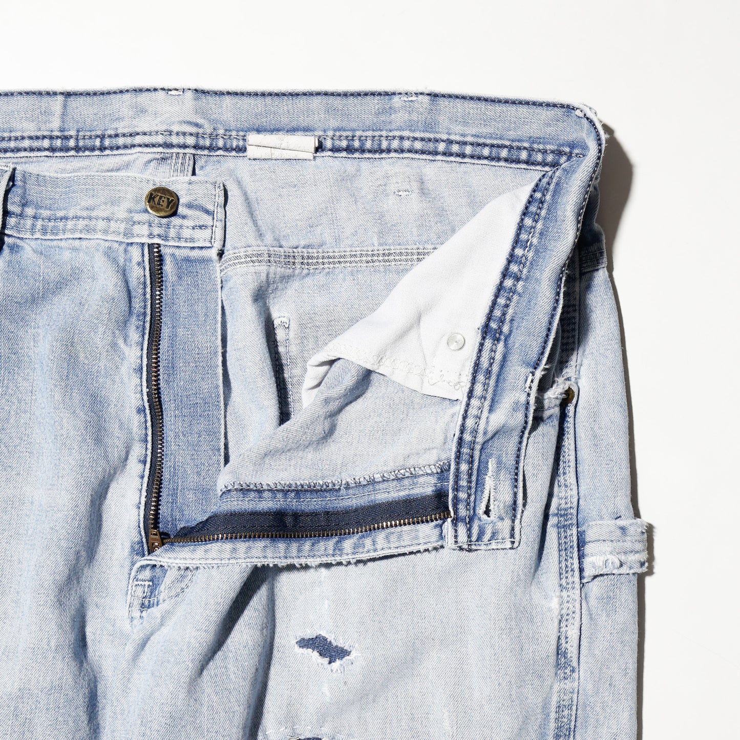 *one-off repaired painter jeans