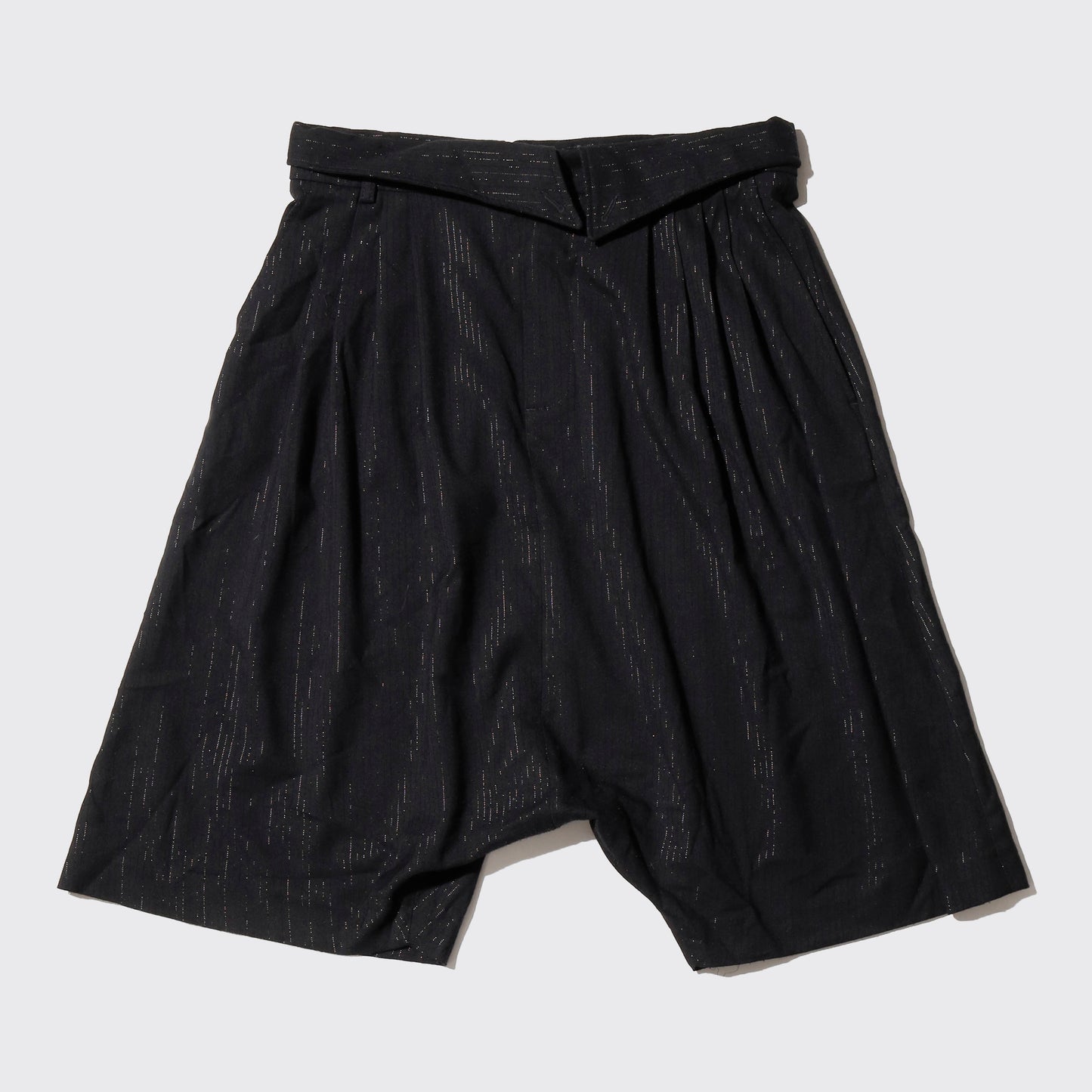 vintage lame stripe sarouel shorts