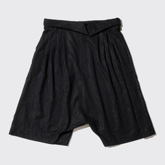 vintage lame stripe sarouel shorts