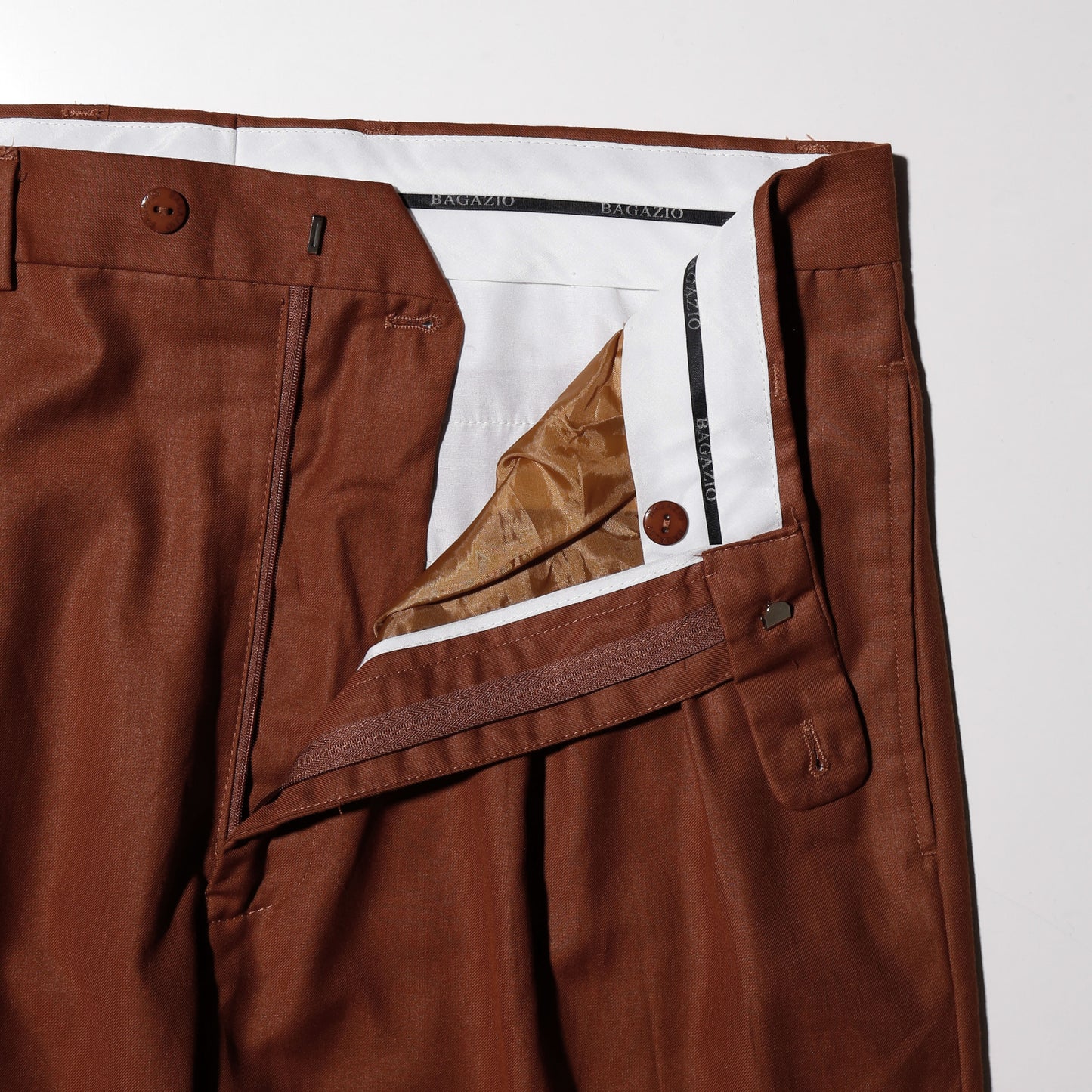 Vintage tucked wide slacks