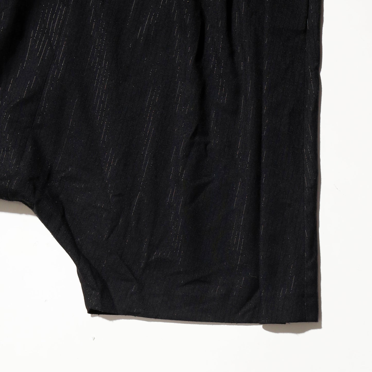 vintage lame stripe sarouel shorts
