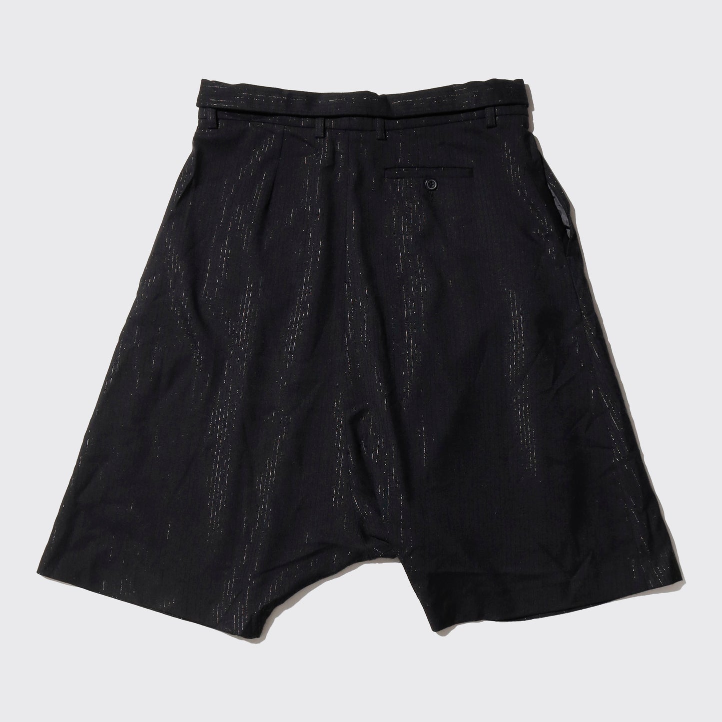 vintage lame stripe sarouel shorts