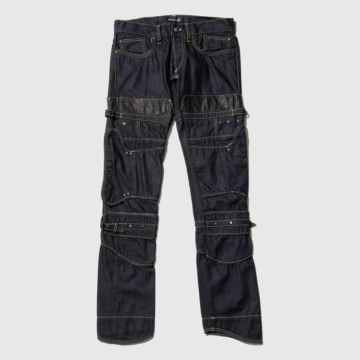 vintage waxed armor jeans