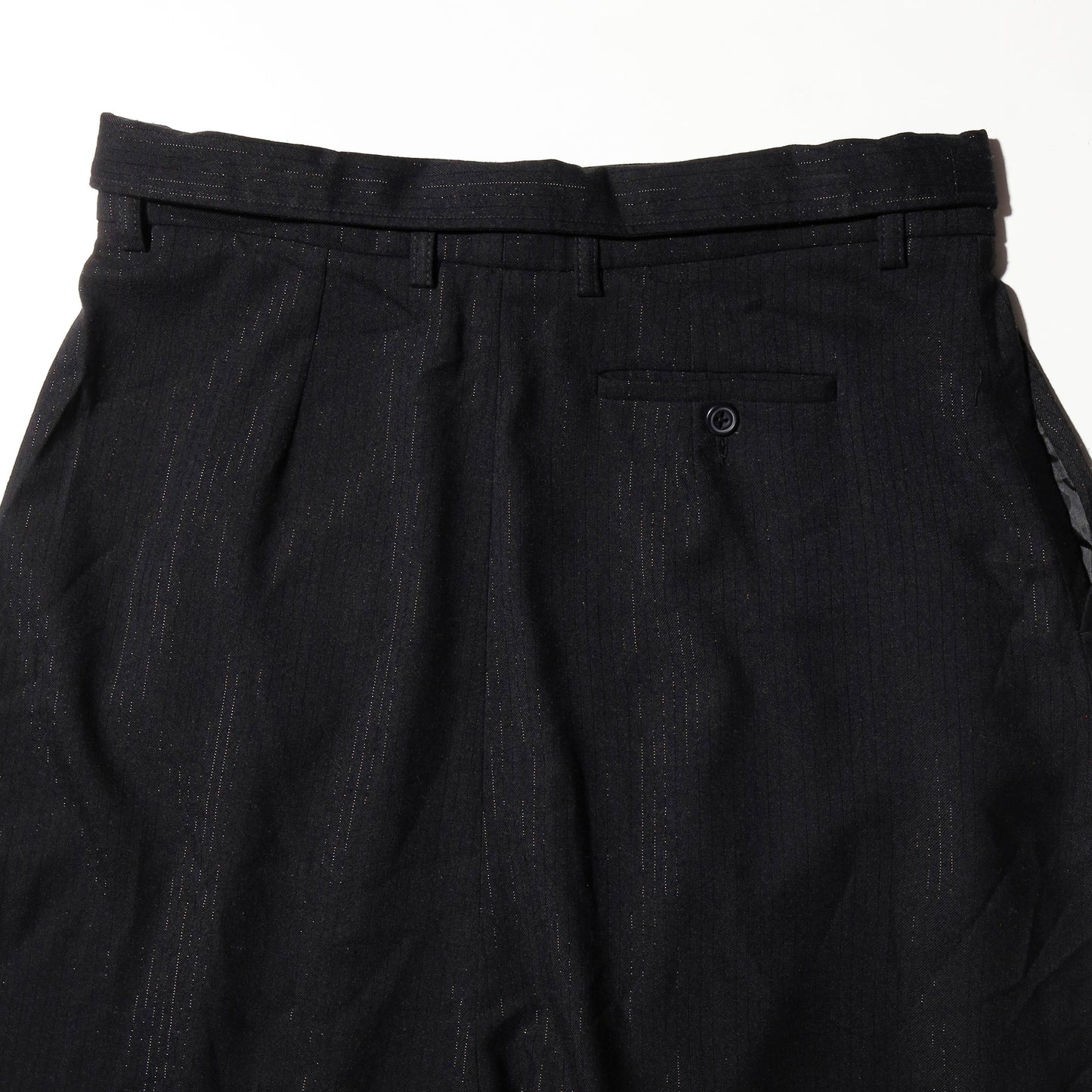 vintage lame stripe sarouel shorts