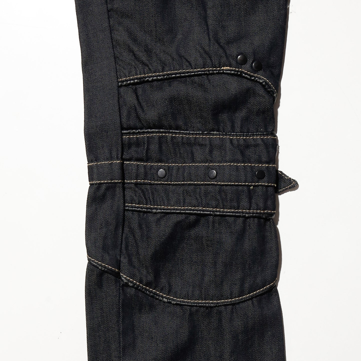 vintage waxed armor jeans