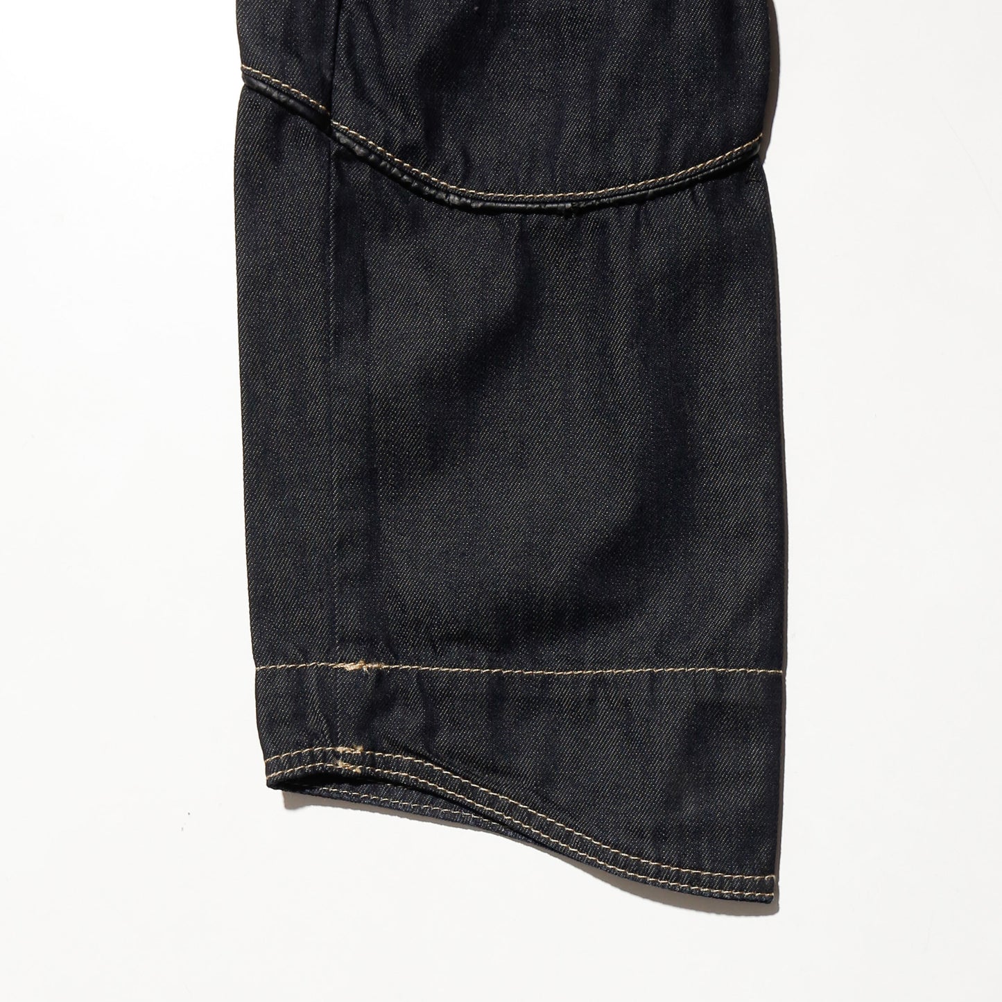 vintage waxed armor jeans