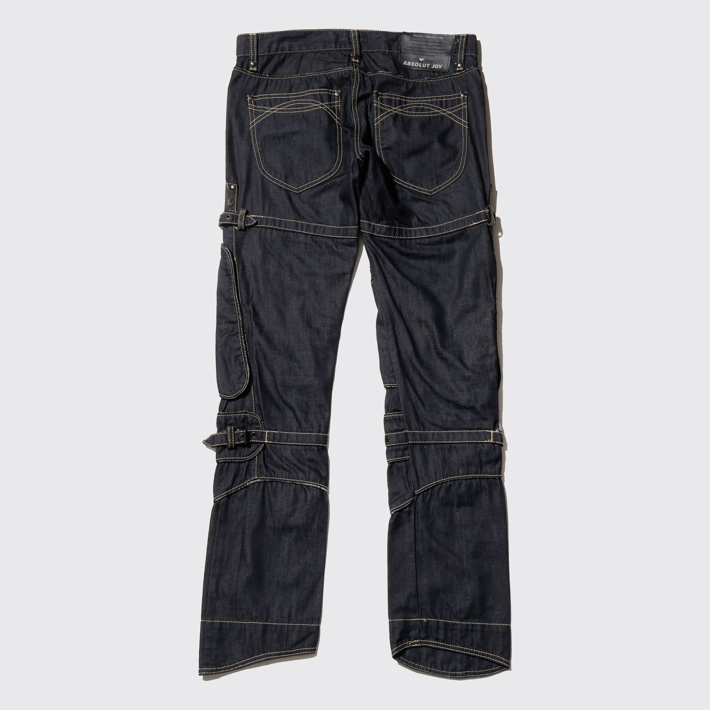 vintage waxed armor jeans