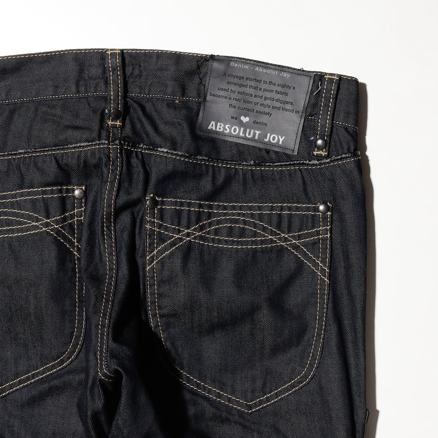 vintage waxed armor jeans
