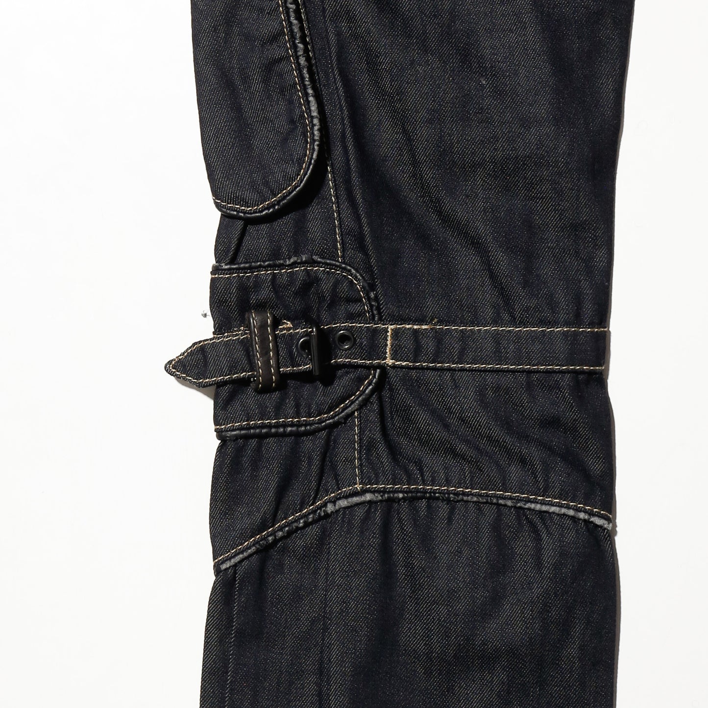 vintage waxed armor jeans